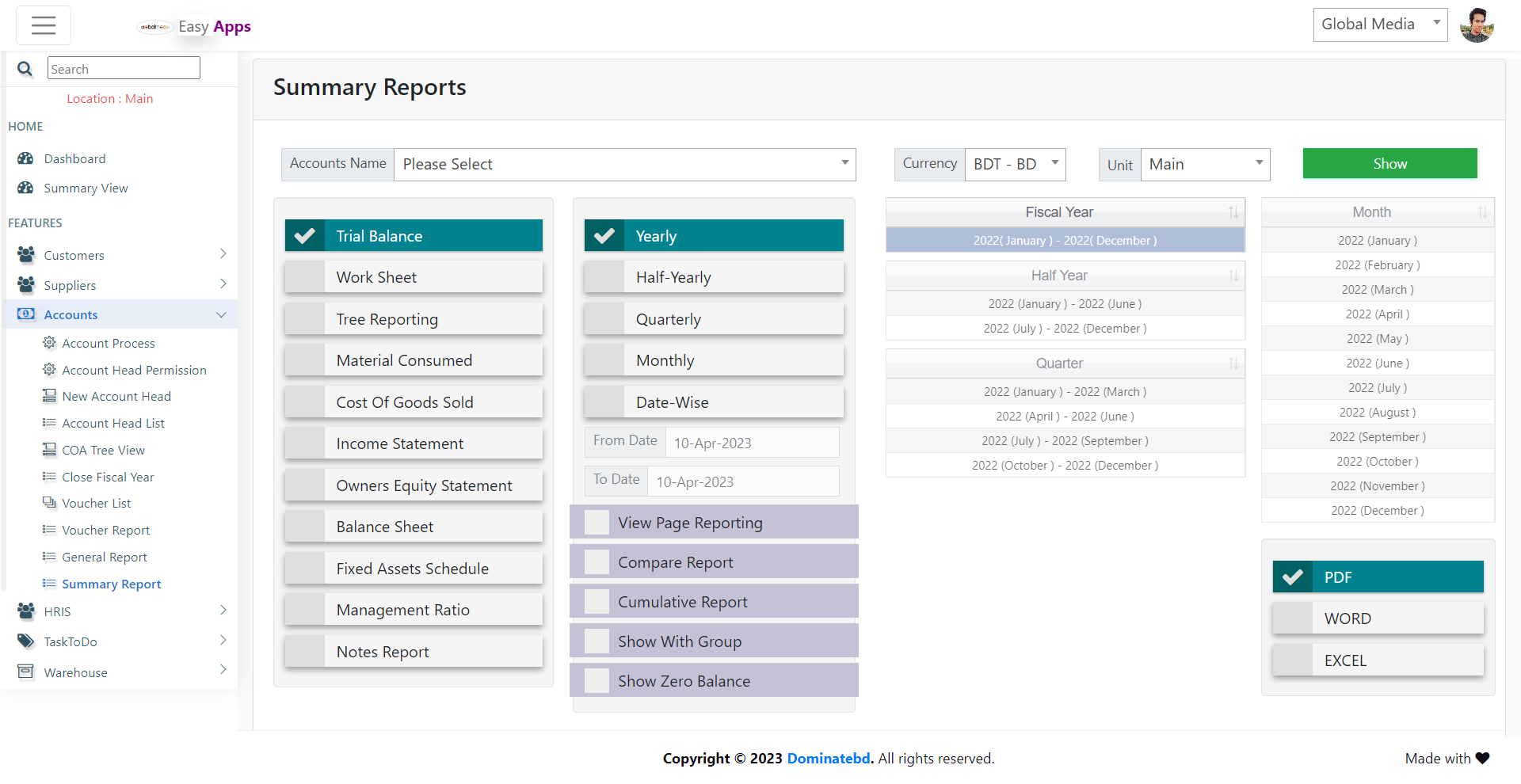 Summary Report